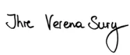 Unterschrift von Verena Sury