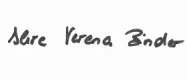 Unterschrift von Verena Binder